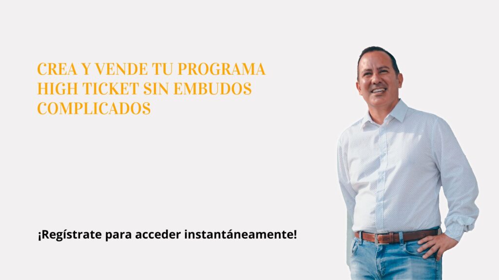 crear tu programa high ticket